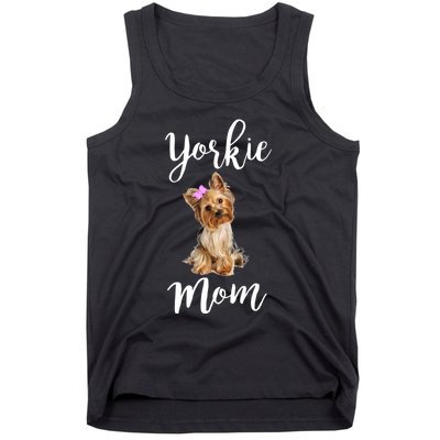 Cute Yorkie Mom Dog Apparel Gift Tank Top