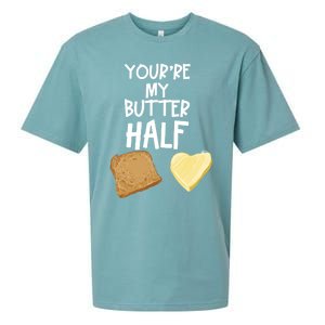 Cute You're My Butter Half Couple Jelly Butter Lovers Gift Cool Gift Sueded Cloud Jersey T-Shirt