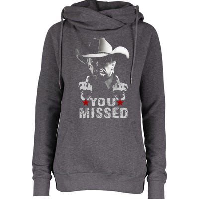 Cow You Missed Womens Funnel Neck Pullover Hood