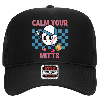 Calm Your Mitts Baseball Player Baseball Game Sports Lover Hat