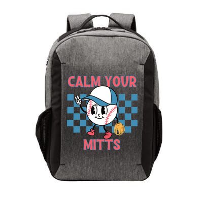 Calm Your Mitts Baseball Player Baseball Game Sports Lover Vector Backpack