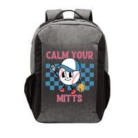 Calm Your Mitts Baseball Player Baseball Game Sports Lover Vector Backpack