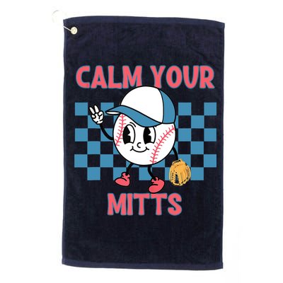 Calm Your Mitts Baseball Player Baseball Game Sports Lover Golf Towel