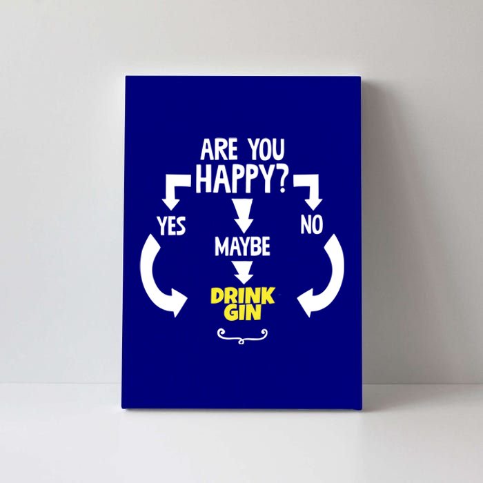 Cool Yes No Maybe Ing Gin Always Booze Gift Canvas