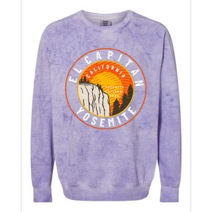 California Yosemite National Park El Capitan Colorblast Crewneck Sweatshirt