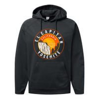 California Yosemite National Park El Capitan Performance Fleece Hoodie