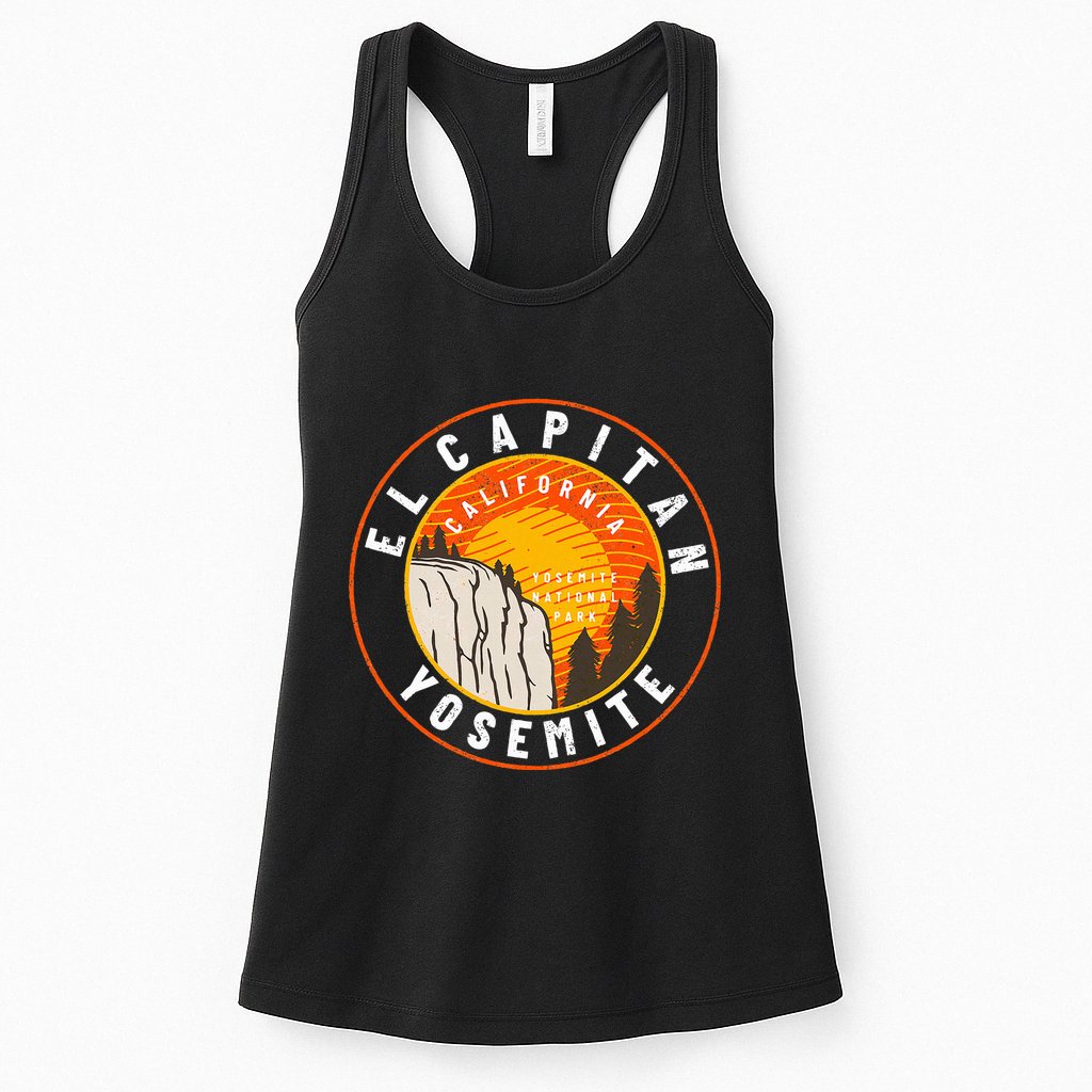 California Yosemite National Park El Capitan Womens Tank Top