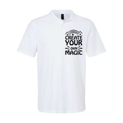 CREATE YOUR OWN MAGIC Softstyle Adult Sport Polo