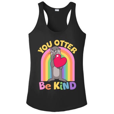 Cute You Otter Be Kind Ladies PosiCharge Competitor Racerback Tank