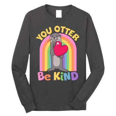 Cute You Otter Be Kind Long Sleeve Shirt