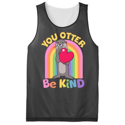 Cute You Otter Be Kind Mesh Reversible Basketball Jersey Tank