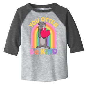 Cute You Otter Be Kind Toddler Fine Jersey T-Shirt