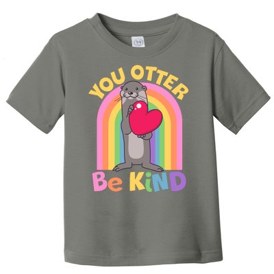 Cute You Otter Be Kind Toddler T-Shirt