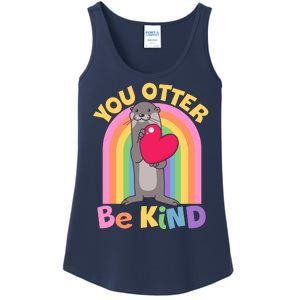 Cute You Otter Be Kind Ladies Essential Tank