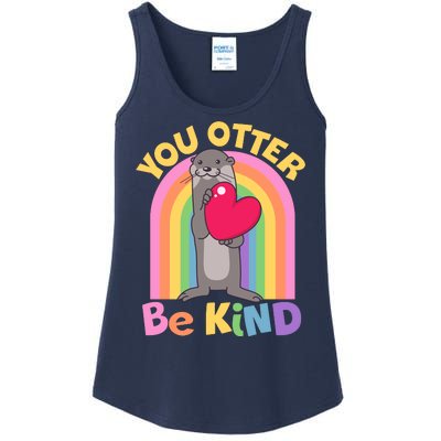 Cute You Otter Be Kind Ladies Essential Tank