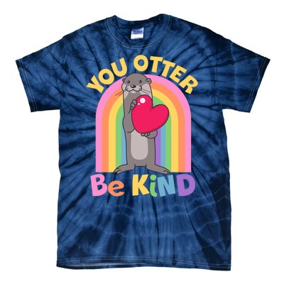 Cute You Otter Be Kind Tie-Dye T-Shirt