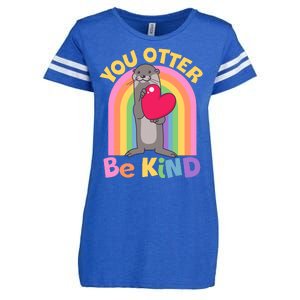 Cute You Otter Be Kind Enza Ladies Jersey Football T-Shirt