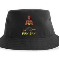 Cute Yoga One Love for yoga lovers Sustainable Bucket Hat