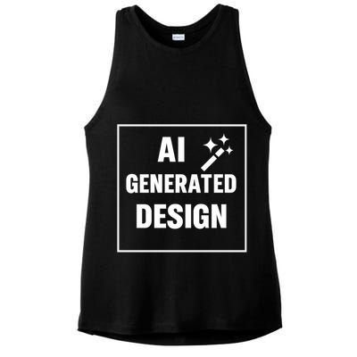 Create Your Own Custom AI Generated Personalized Design Ladies PosiCharge Tri-Blend Wicking Tank