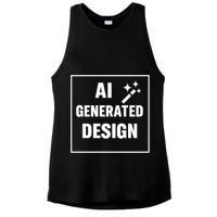 Create Your Own Custom AI Generated Personalized Design Ladies PosiCharge Tri-Blend Wicking Tank