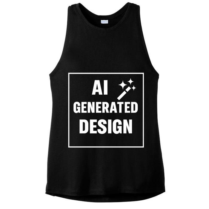 Create Your Own Custom AI Generated Personalized Design Ladies PosiCharge Tri-Blend Wicking Tank