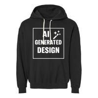 Create Your Own Custom AI Generated Personalized Design Garment-Dyed Fleece Hoodie
