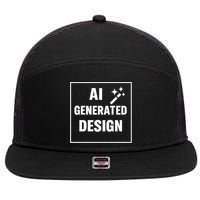 Create Your Own Custom AI Generated 7 Panel Mesh Trucker Snapback Hat