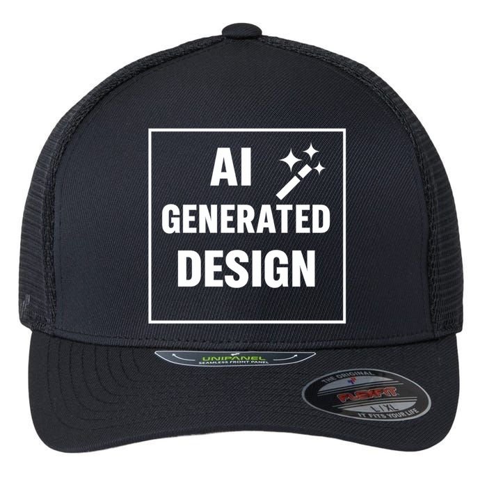 Create Your Own Custom AI Generated Flexfit Unipanel Trucker Cap