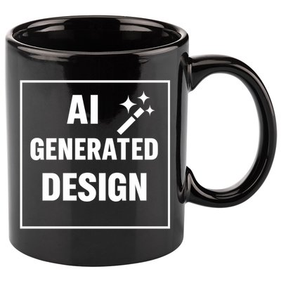 Create Your Own Custom AI Generated Personalized Design 11oz C Handle Ceramic Mug