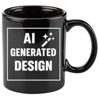 Create Your Own Custom AI Generated Personalized Design 11oz C Handle Ceramic Mug