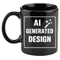 Create Your Own Custom AI Generated Personalized Design 11oz C Handle Ceramic Mug