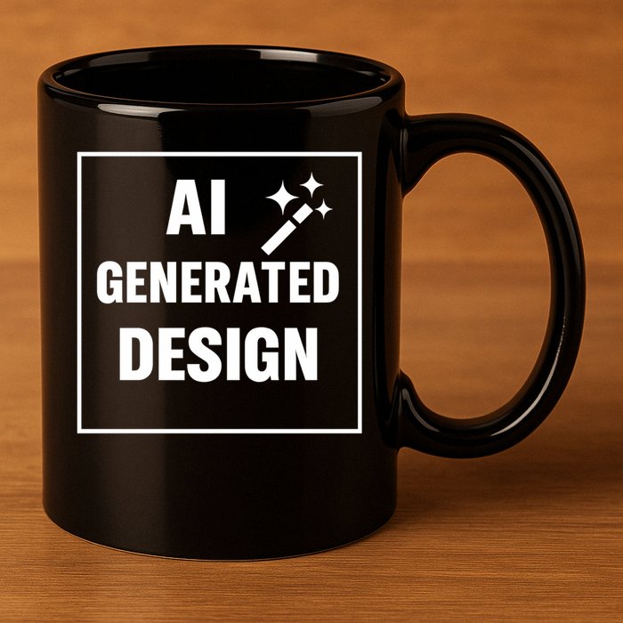 Create Your Own Custom AI Generated Personalized Design 11oz C Handle Ceramic Mug