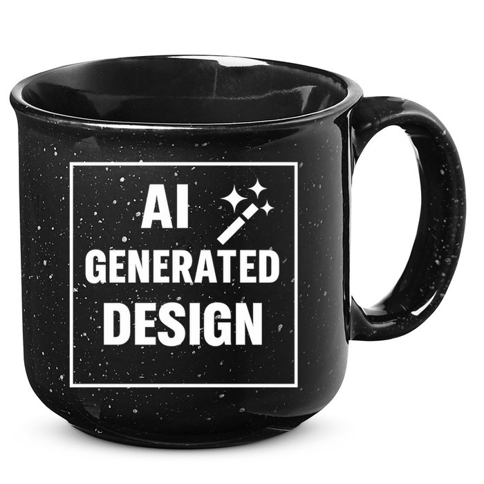 Create Your Own Custom AI Generated Personalized Design 15oz Campfire Ceramic Mug