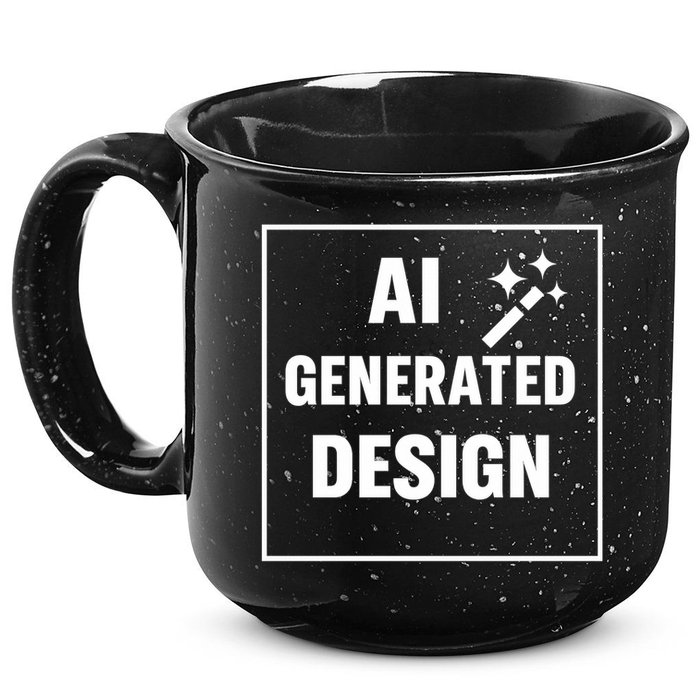 Create Your Own Custom AI Generated Personalized Design 15oz Campfire Ceramic Mug