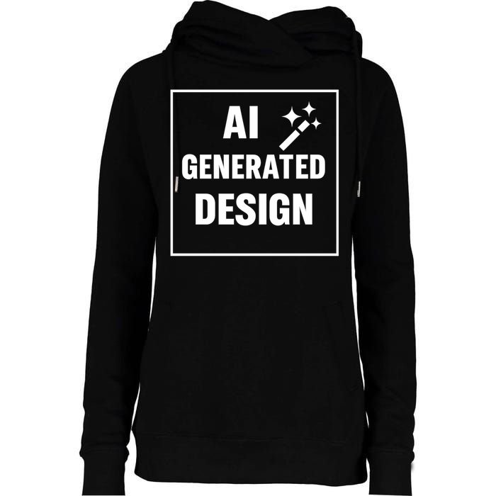 Create Your Own Custom AI Generated Personalized Design Womens Funnel Neck Pullover Hood