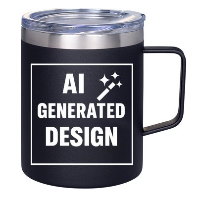 Create Your Own Custom AI Generated Personalized Design 12oz Stainless Steel Coffee Mug