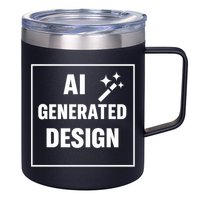 Create Your Own Custom AI Generated Personalized Design 12oz Stainless Steel Coffee Mug