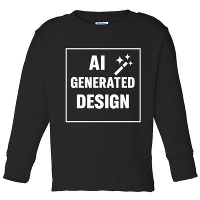 Create Your Own Custom AI Generated Personalized Design Toddler Long Sleeve Shirt