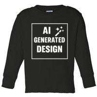 Create Your Own Custom AI Generated Personalized Design Toddler Long Sleeve Shirt
