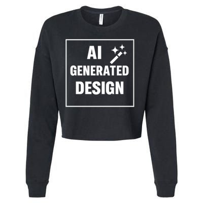 Create Your Own Custom AI Generated Personalized Design Cropped Pullover Crew