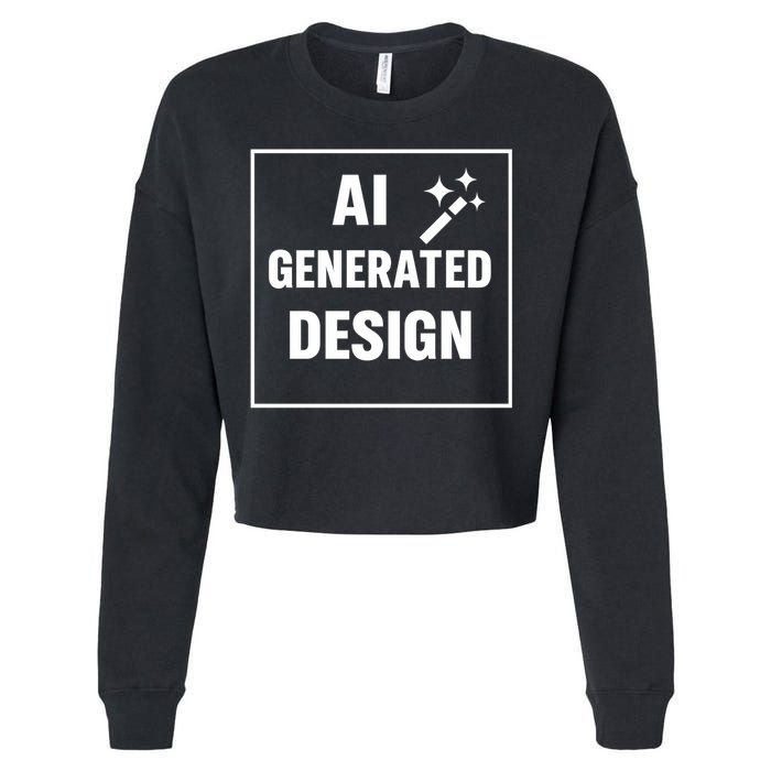 Create Your Own Custom AI Generated Personalized Design Cropped Pullover Crew