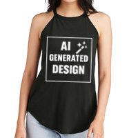 Create Your Own Custom AI Generated Personalized Design Women's Perfect Tri Rocker Tank