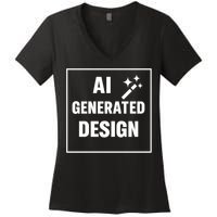 Create Your Own Custom AI Generated Women's V-Neck T-Shirt
