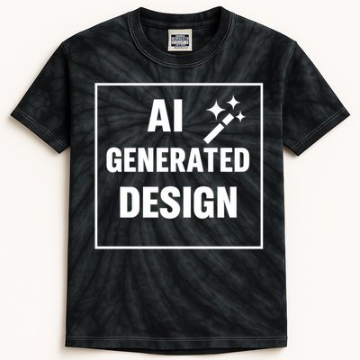 Create Your Own Custom AI Generated Personalized Design Kids Tie-Dye T-Shirt