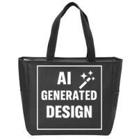 Create Your Own Custom AI Generated Personalized Design Zip Tote Bag