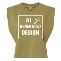 Create Your Own Custom AI Generated Personalized Design Garment-Dyed Women's Muscle Tee