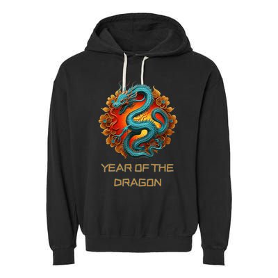 Chinese Year Of The Dragon 2024 Lunar New Year Garment-Dyed Fleece Hoodie