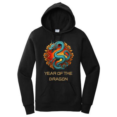 Chinese Year Of The Dragon 2024 Lunar New Year Women's Pullover Hoodie