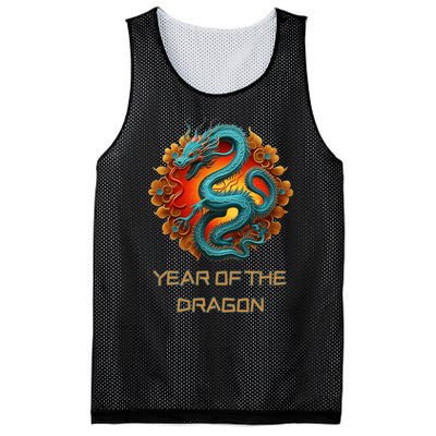 Chinese Year Of The Dragon 2024 Lunar New Year Mesh Reversible Basketball Jersey Tank