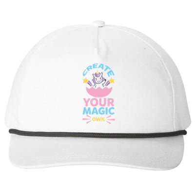 CREATE YOUR OWN MAGIC Snapback Five-Panel Rope Hat